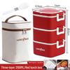 316 Stainless Steel Insulated Bento Lunch Box, Microwaveable Meal Container for Office Workers