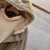 Womens Oversized Warm Hooded Cotton Puffer Coat Thick Fleece-Lined Winter Jacket Casual Loose Fit