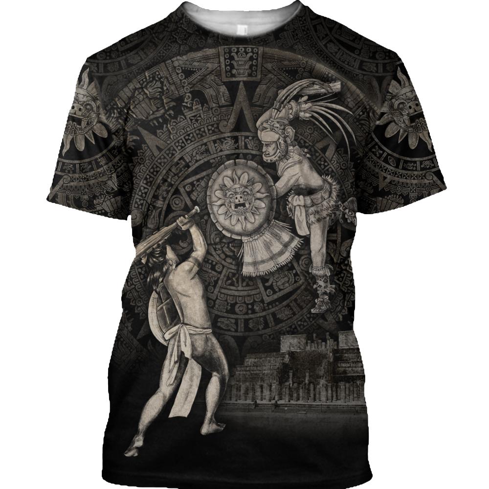 

Ацтекская Майя Кетцалькоатль Бог 3D летняя футболка для мужчин/женщин веревка повседневная уличная одежда с круглым вырезом Homme большой топ в стиле Харадзюку Asian size XL