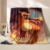 Charizard Dracaufeu Print Cartoon Blanket Ren Adult Blanket Soft Warm Bedding for Bed Sofa Travel Cover Blanket#(1)