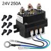 Universal 12V/24V 250A Integrated Waterproof ABS Brass Electric Winch Relay for Car Auto ATV SUV Premium Durable Solenoid Relay