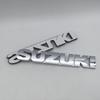 1 Stück ABS Silber/Schwarz für Suzuki Auto Buchstaben Heckklappe Aufkleber Emblem Abzeichen Kotflügel Seitenaufkleber Aufkleber Styling Zubehör