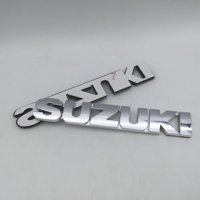 1 Stück ABS Silber/Schwarz für Suzuki Auto Buchstaben Heckklappe Aufkleber Emblem Abzeichen Kotflügel Seitenaufkleber Aufkleber Styling Zubehör