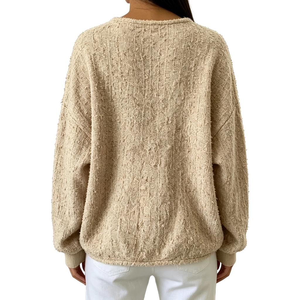 Women's Casual Oversized Pullover Hoodie with Button Trendy Versatile Top