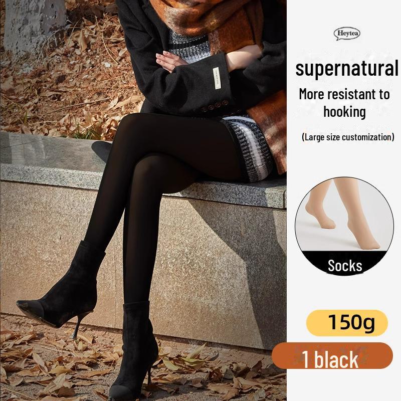 Nahtlose Nude Leggings: Wasserlicht, nackte Beine, Hüfthebung, Plus Samt Strumpfhose für Herbst und Winter.