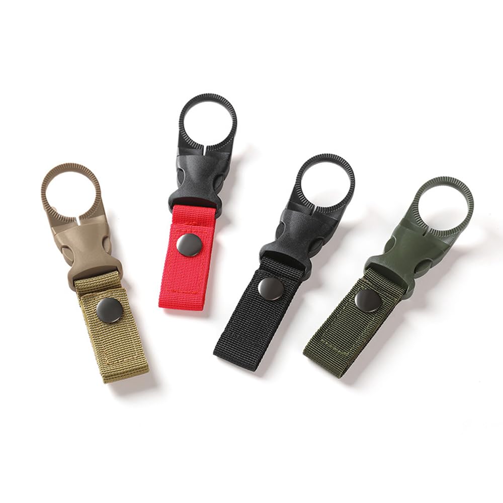 Plastic Bottle Holder with Mountain Climbing Carabiner (Removable) with Belt