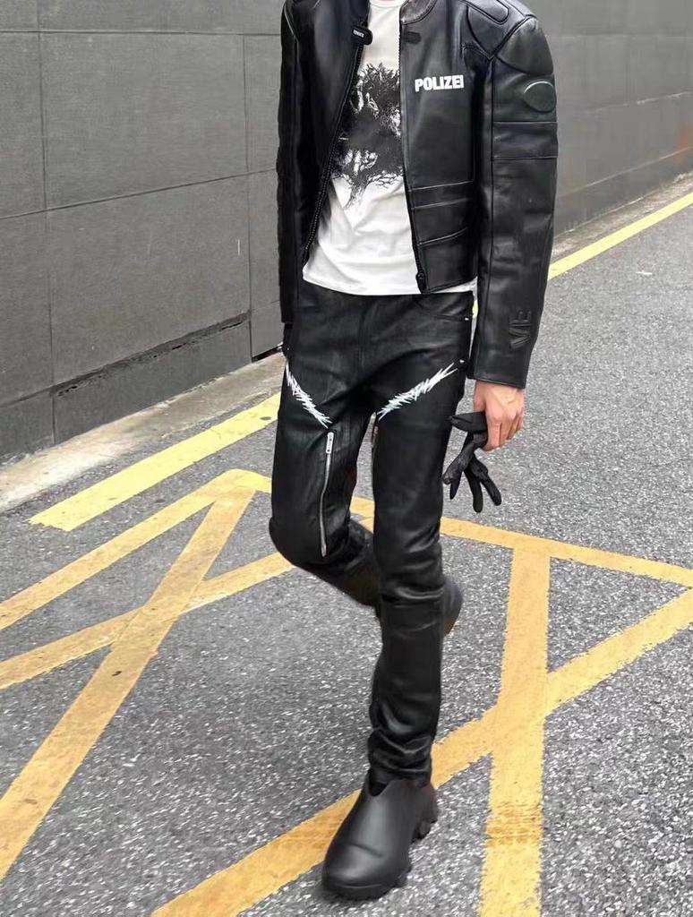VTM Vitt Meng 17SS Men's PU Leather Motorcycle Jacket