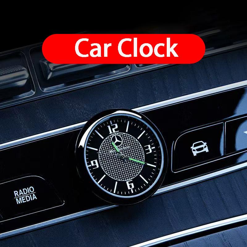 Car Central Control Clock Watch Decoration For Mercedes Benz AMG GLE GLC GLS GLK GLA CLA W203 W206 W205 W210 W220 A C E Class