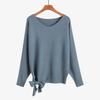 Women's Plus Size Oversized Irregular Lace-up Sweater