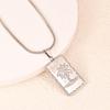 Coconut Tree Pendant Stainless Steel Snake Chain Necklace - Cool Versatile Style