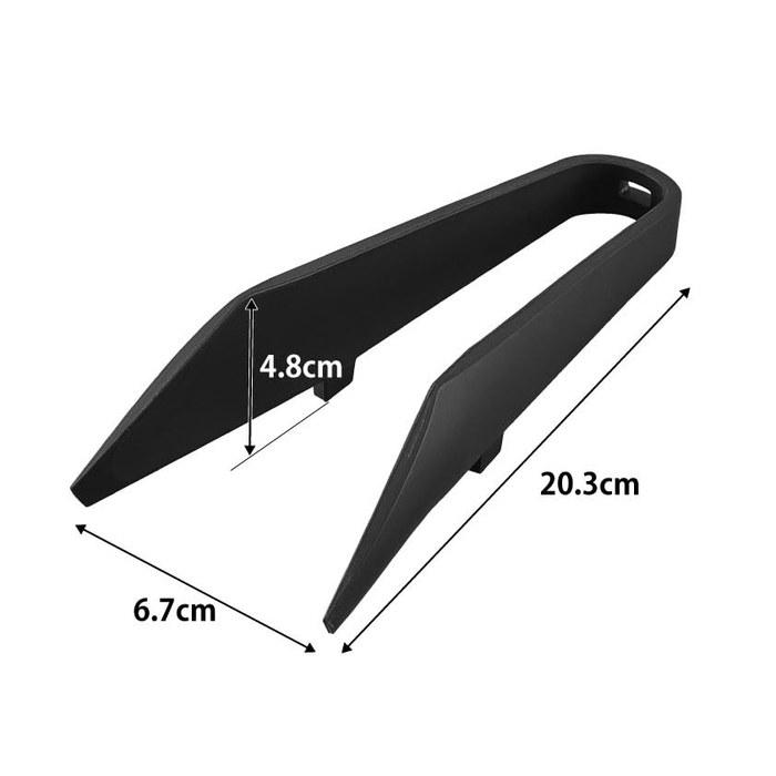 Yamazaki Silicone Mini Tongs Black W6.7xD20.3xH4.8cm Tower 1888