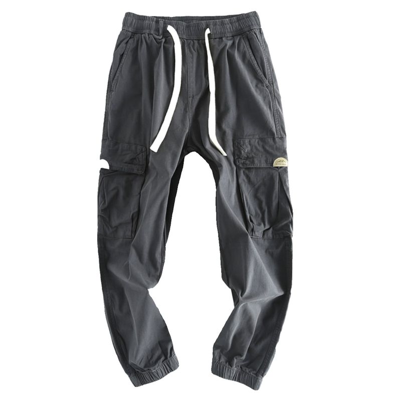 Overplus Order Exported to the United States Outdoor Cattle Goods Clearance Men's Trousers Cargo Casual Pants Drawstring Multi-pockets Pants Fashion