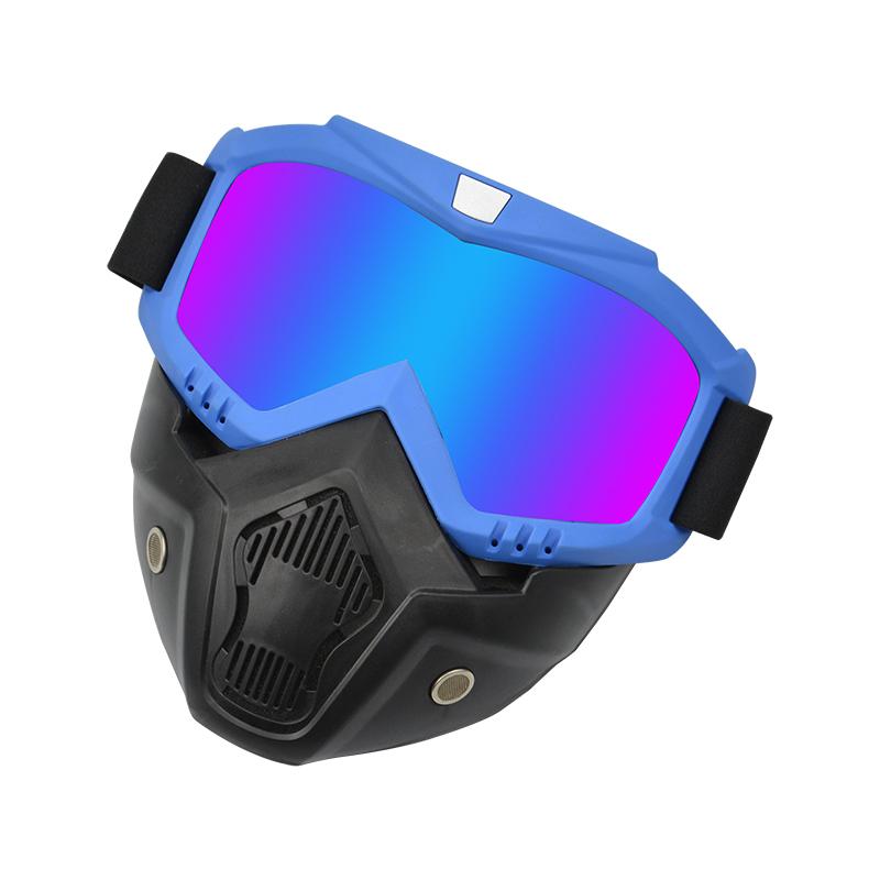 Manufacturer  New Full Face Shield Motocross Mask Windproof Outdoor Sport Goggles Trendy Motorcycle Glasses Mask