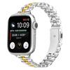 Metal Watch Band for Apple Watch Series 11 10 42mm/9 8 7 41mm/SE3 SE2 SE 6 5 4 40mm/3 2 1 38mm Pearl-Shape Stainless Steel Electroplating Wrist Strap