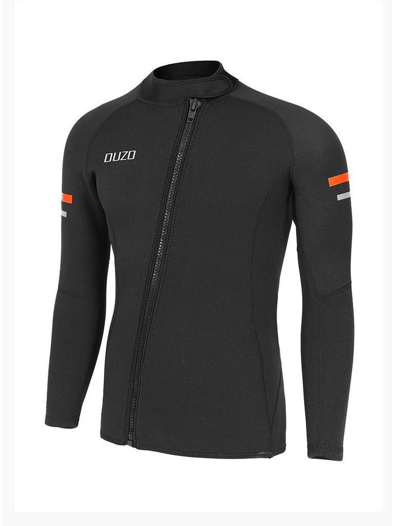 1.5mm OUZO Scuba Diving Suit Set - Unisex Long Sleeve, Cold & Sun Protection, Two-Piece for Surfing & Diving