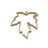 Geometric Openwork Resin Charms MOON HEART Pendants Multi Color Alloy Jewelry Component
