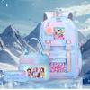 K-Pop Witch Hunters Cartoon Printed Student Pencil Bag Lunch Bag Three-Piece Backpack