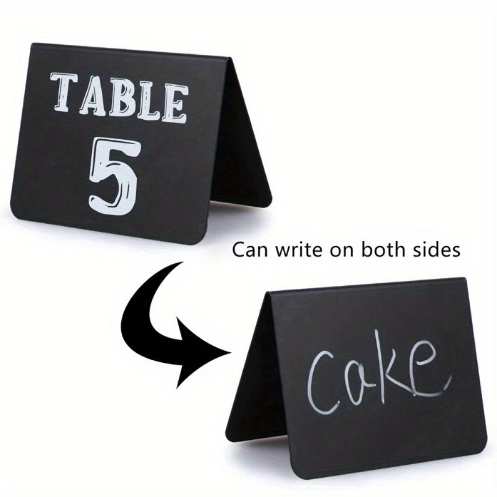 12Pcs/Pack Mini Chalkboards Rectangular Blackboard Double Sided Chalkboards Wedding Birthday Party Home Decor Sign Message Board