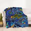 Australian Aboriginal Style 22 Blanket Soft Warm Cozy Perfect for Seaside Couch Picnics All-Season Use Modern Style Birthday Christmas Gift Blanket