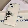 Pure White Rose for iPhone17promax Apple 17 Matte Large Hole Mobile Phone Case 16/15 Anti-drop 14ins