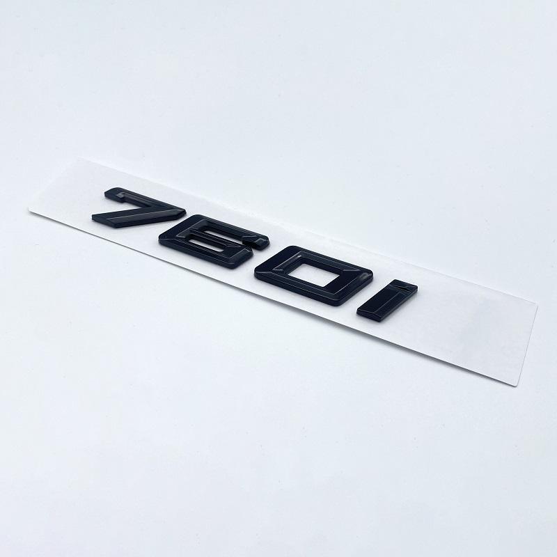 Chrom Schwarz 730i 740i 745i 750i 760i ABS Emblem für BMW 7er Reihe F03 F04 G112 Auto Heck Kofferraum Logo Aufkleber Zubehör tx2