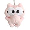 Garfield Plush Pink Keychain Stuffed Animal Doll Pendant For Kids Decoration