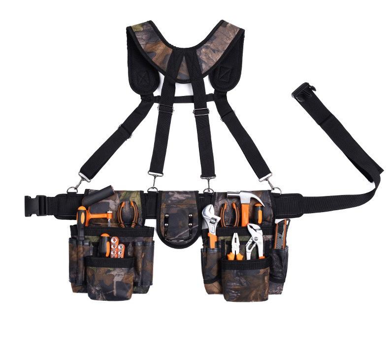 Complete Tool Waist Bag Professional Electrician Tools Bag Multi-function Waterproof tool waist bags Working Storage Tools Kit