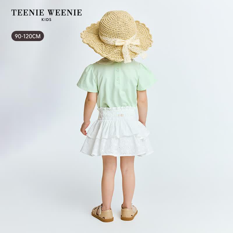 Teenie Weenie Kids Girls' Butterfly Floral Flutter Sleeve T-Shirt