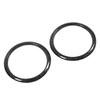 2pcs Car AC Outlet Ring Carbon Fiber Air Conditioning Vent Trim Replacement for Subaru BRZ