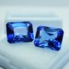 18.80 Ct Natural Blue Sapphire Certified Gemstone Loose Emerald Shape Ring Size