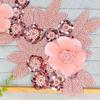 Wedding Dress Lace Fabric Flower Embroidery Applique DIY Crafts Sequin Cloth Patch Exquisite Handmade Cloth Applique Sewing