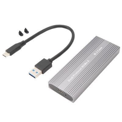 M.2 Nvme PCIE NGFF SATA SSD Gehäuse Typ C Anschluss 10Gbps UASP-konform Werkzeugfrei Solid State Drive Gehäuse für 2230