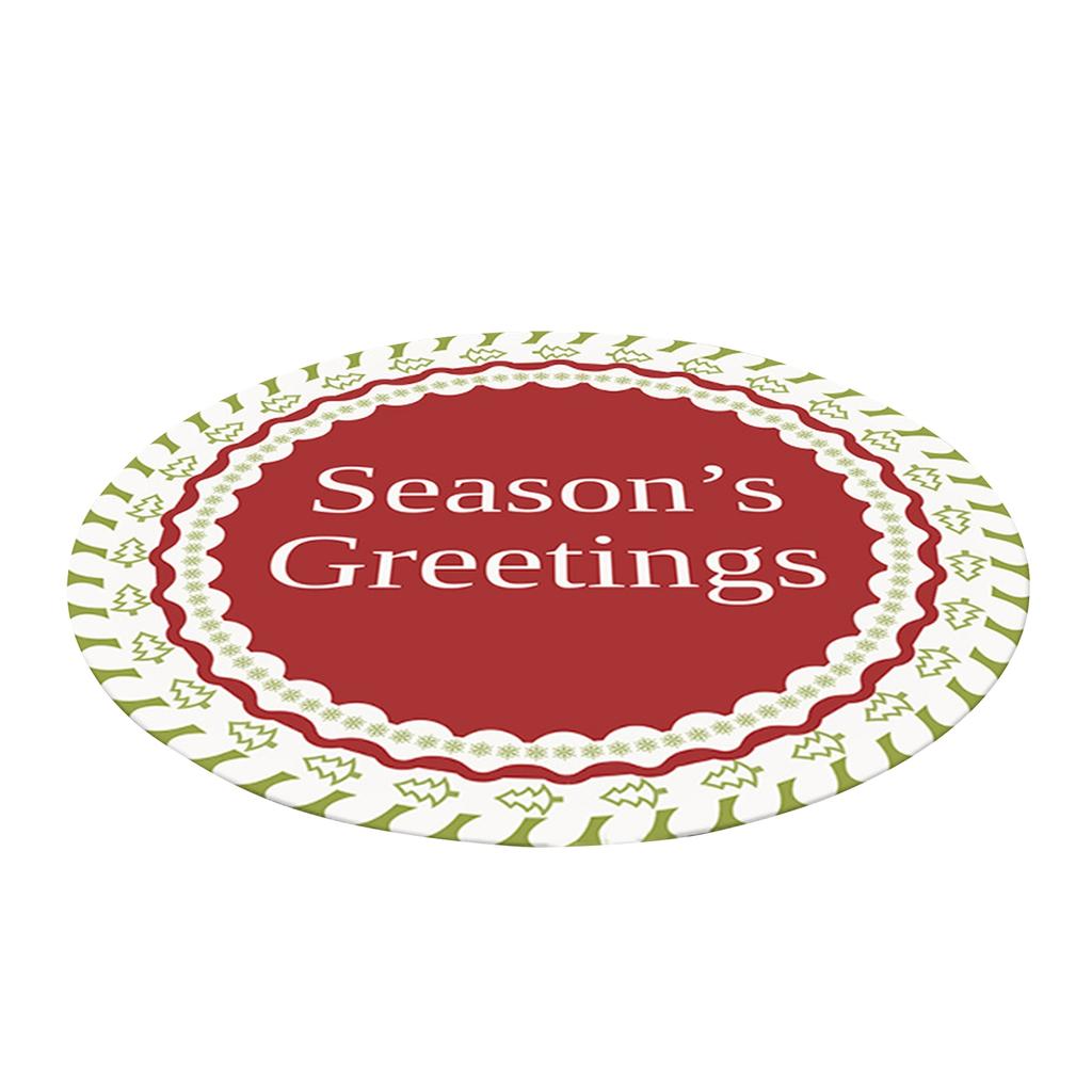 Christmas Carpet, Merry Christmas, Home Carpet, Round Carpet Home Holiday Decoration Christmas Crystal Velvet Living Room Carpet