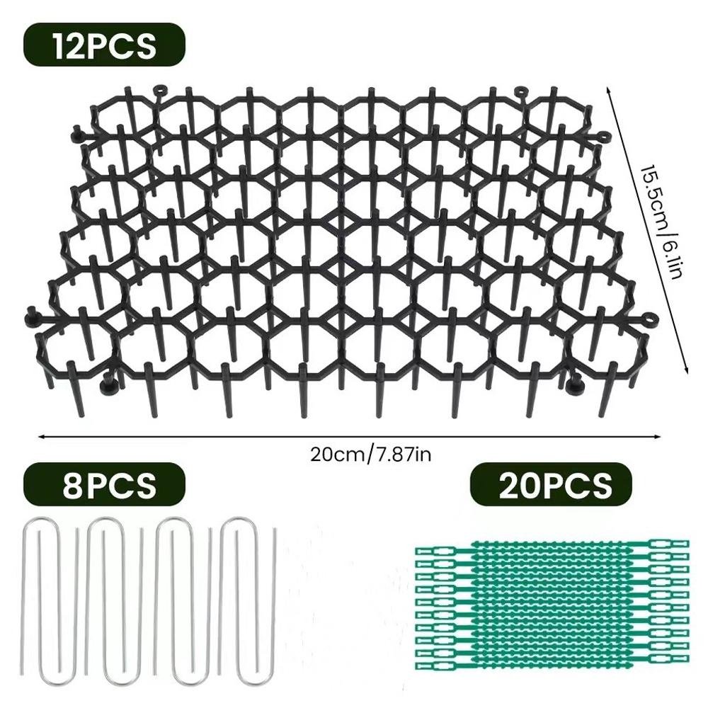 מחצלת חתולים עם דוקרנים, מעצור חפירה רצועת קצף, דוחה מזיקים ביתי דוקרנים מחצלת חתולים בעלי חיים דוחה מחצלת הרתעה לגדר חיצונית לגינה