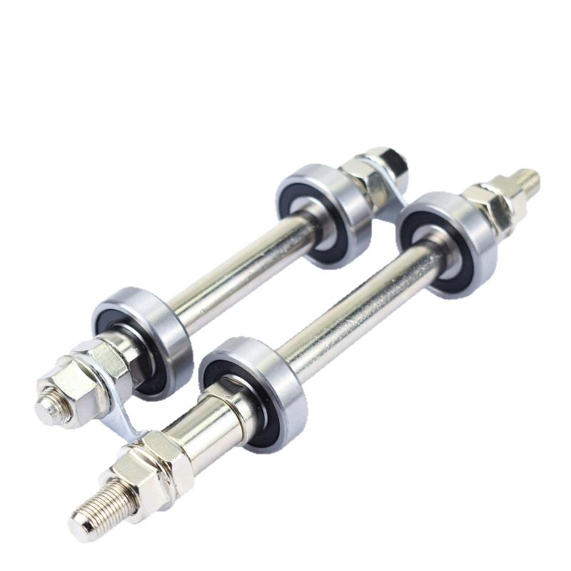 1/2Pcs Solid Axle Hub With Bearings Front And Rear Axles For Mountain Bike Bicycle Axle Core With 6200Rs Bike Parts
