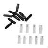 18Pcs Aluminum Savers Protectors Silver Color Black for Indoor Games