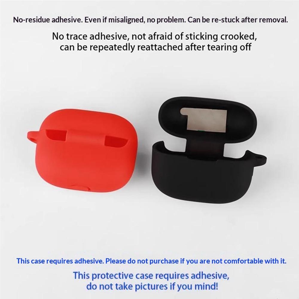 For vivo iQOO TWS 5 Silicone Case Wireless Earbuds Protective Cover with Anti-Lost Buckle