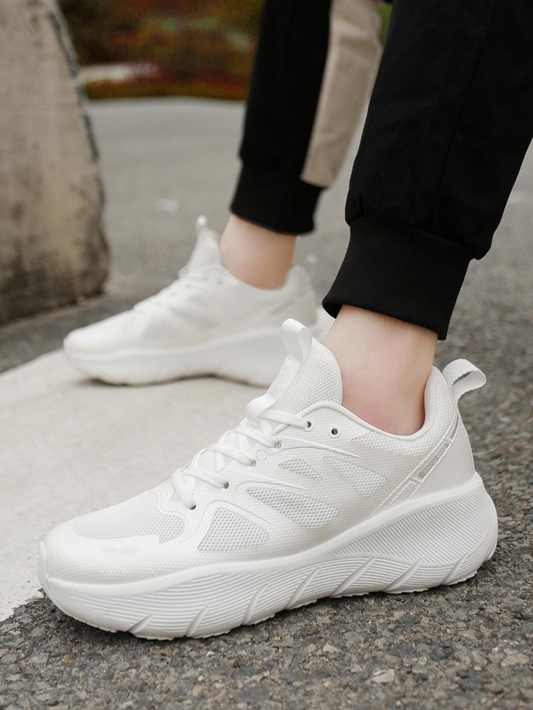 Sneakers high elastic shock absorber running jumping exercise couple casual shoes trendy shoes