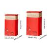 Compact Tea Container Portable Tinplate Tea Storage Box Tea Canister Tea Storage Jar Perfect for Home or Office Use