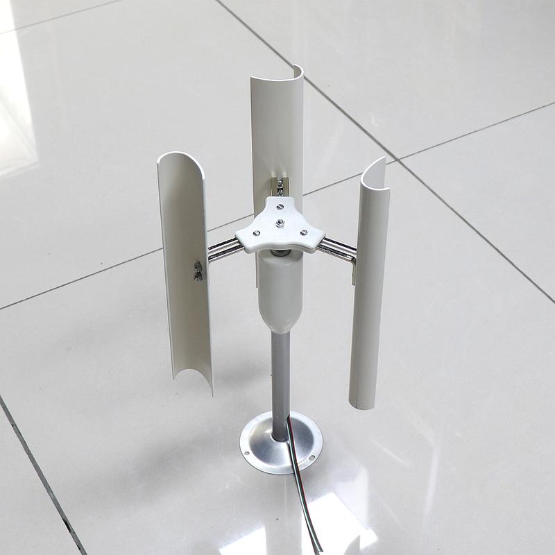 DIY Vertical Axis Wind Turbine Model Three-Phase Permanent Magnet Generator Windmill Toy Night Light Making DIY Display