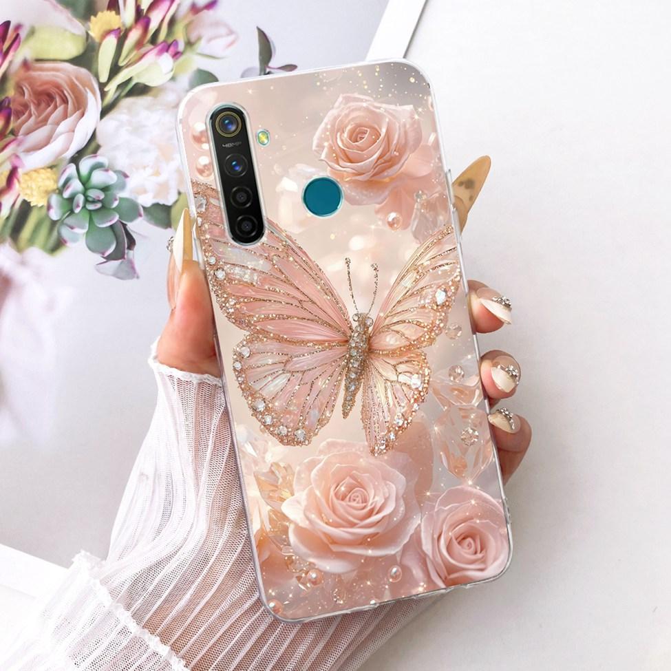 Transparent Casing For Realme 5 Pro Cover Fashion Cartoon Cute Funny Painted Soft Phone Case RMX1973 RMX1971