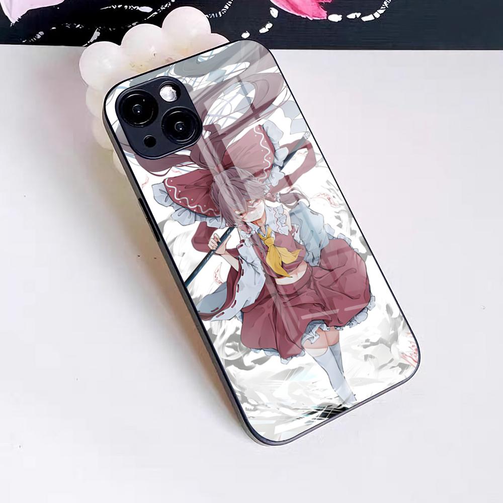 Game Touhou Project Phone Case For IPhone 17 Pro Max 16 15 14 Pro Max 13 11 X Xs Xr 8 7Plus Glass Cover
