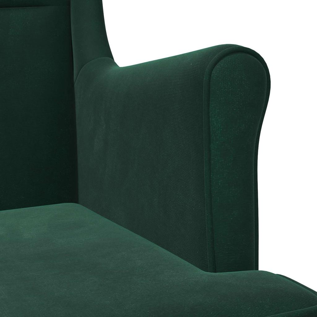 Armchair Dark Green Velvet