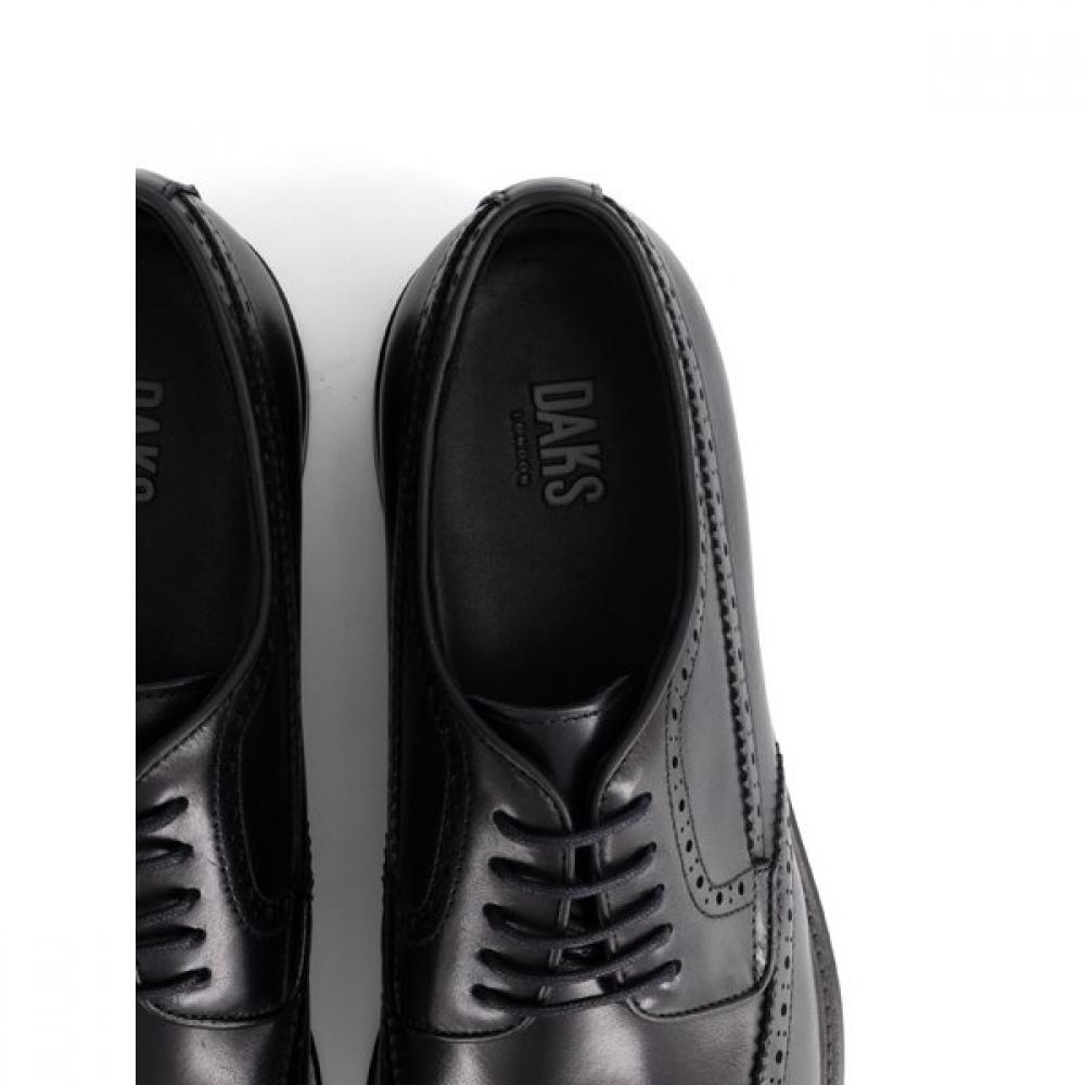 Daks Men S Comfort claSSic Wingtip dreSS ShoeS Black Drx603kv10
