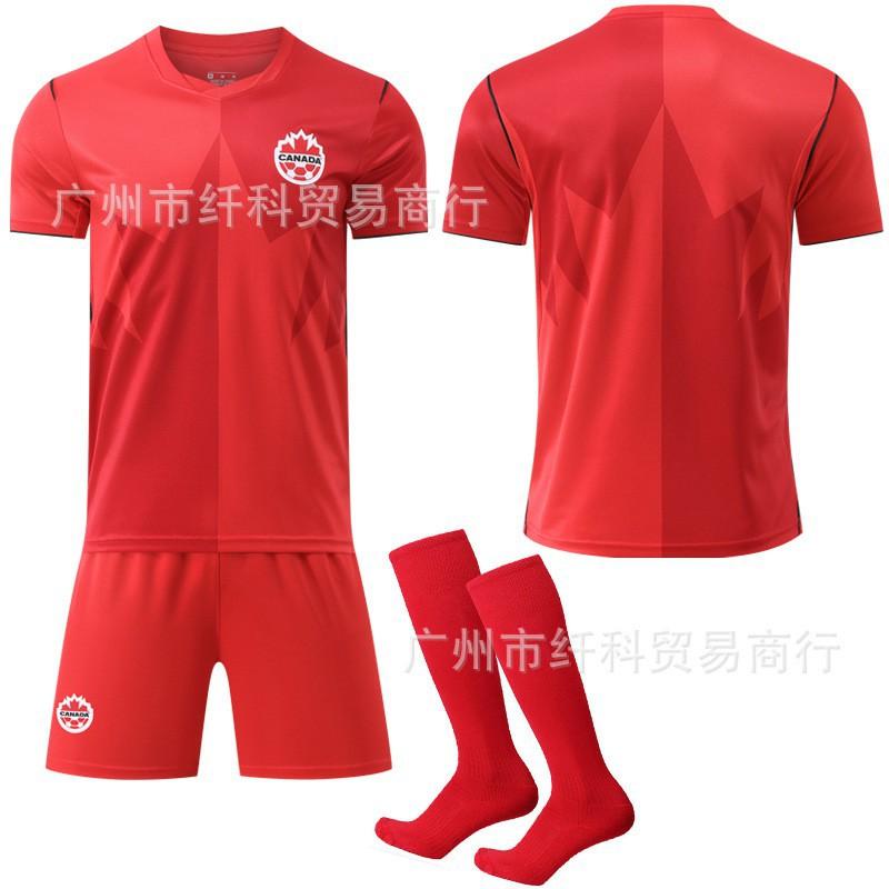 Numéro Coupe du Monde. Ensemble de Maillots 19 Davis Uniformes d'Équipe de Sports d'Extérieur Uniforme de Football Canada Terrain Domicile