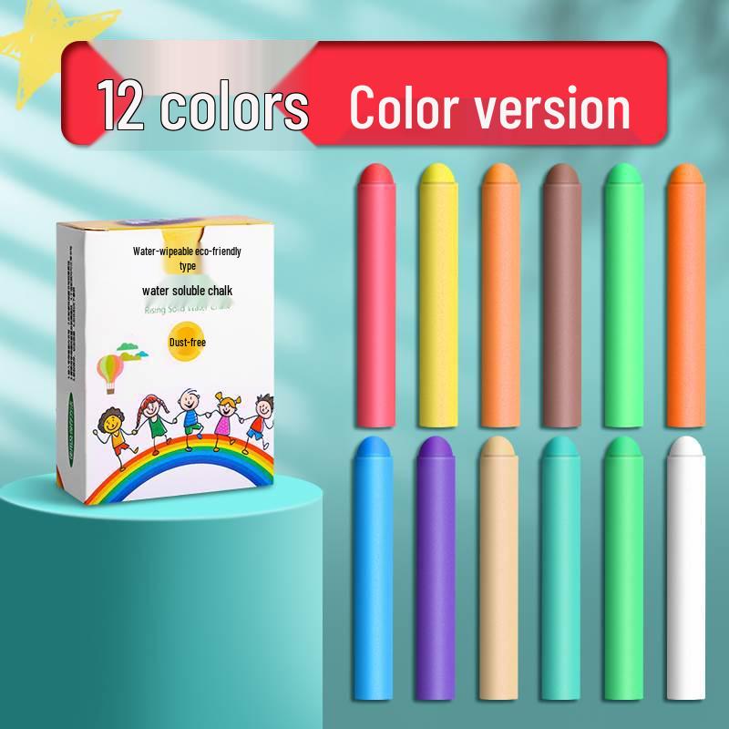 Colorful Water-soluble Erasable Chalk for Children's Classrooms and Kindergarten Graffiti