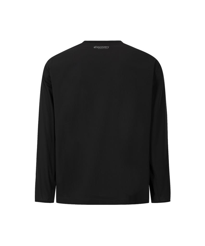 DISCOVERY EXPEDITION Men'S Airdots Long Sleeve T-Shirt (Black)