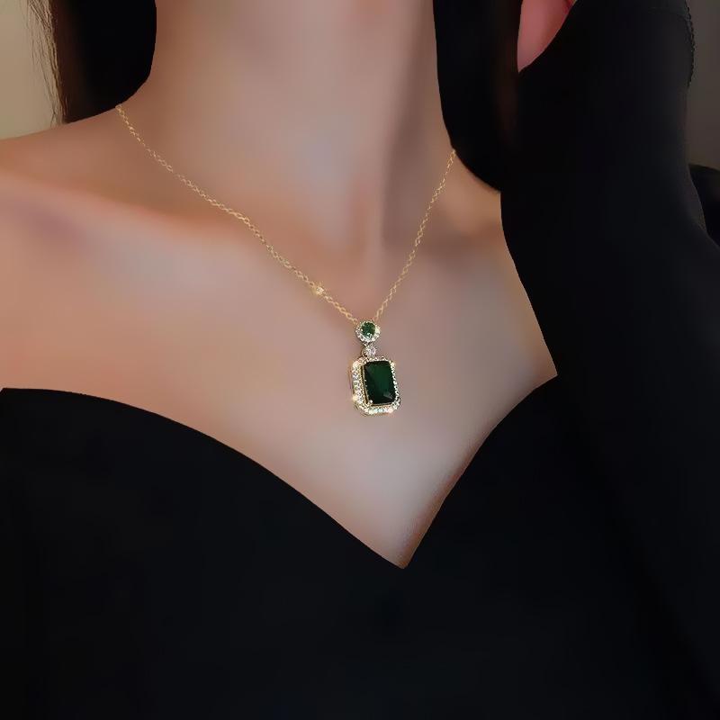 14K Gold Plated Halo Crystal Jewelry Set, Necklace Earrings Ring, Hypoallergenic Wedding Bridal Jewelry for Women