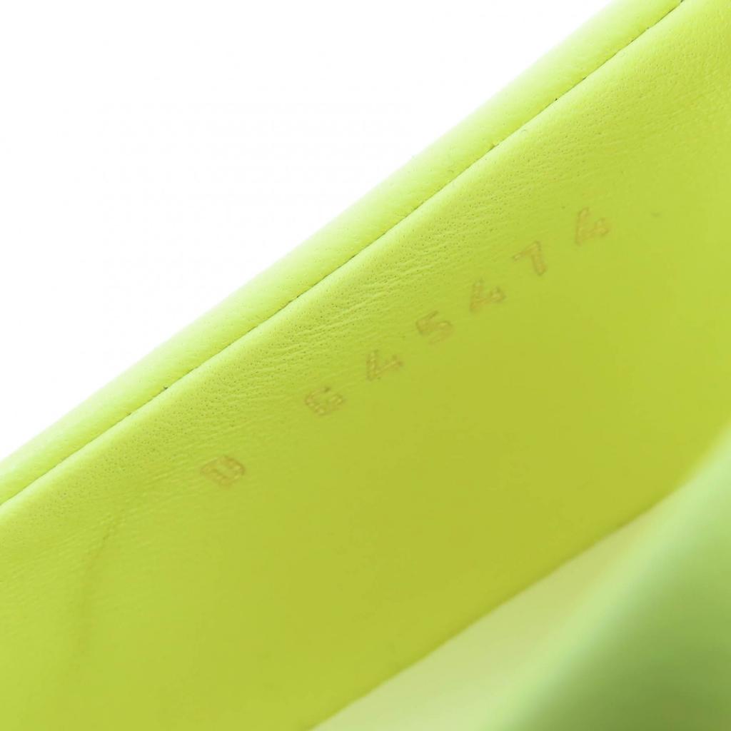 Chanel Loafers COCO Mark Matelasse Leather Yellow Leather Women 37 G45474 Used