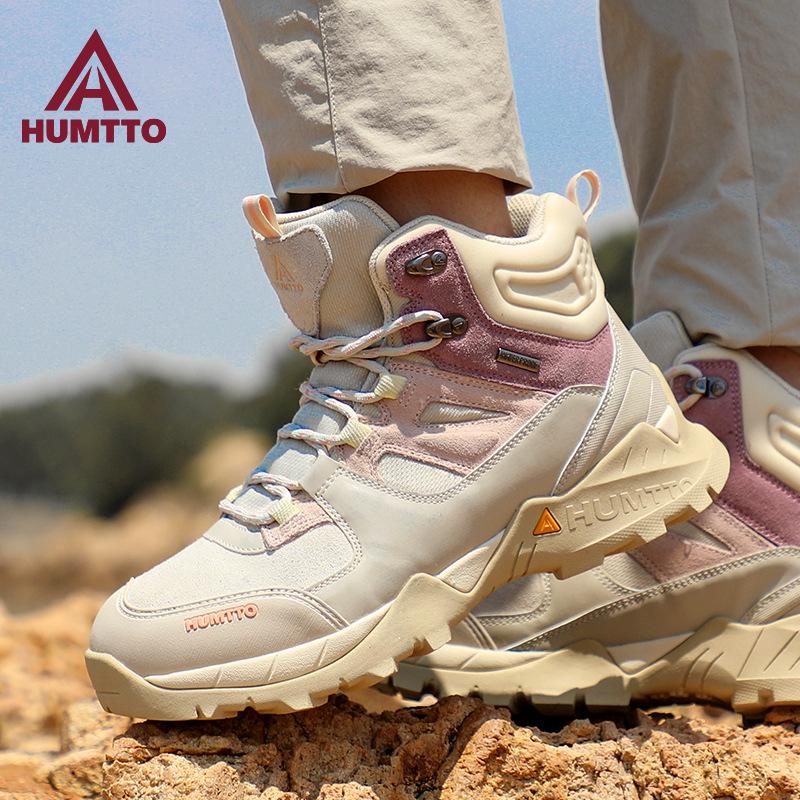 Hantu Women's and Men's Waterproof Non-Slip Hiking Shoes - Shock-Absorbing, Professional Mountaineering Footwear for Spring and Autumn